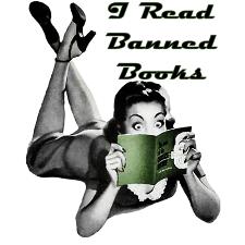 I Read Banned Books Woman Reading Image